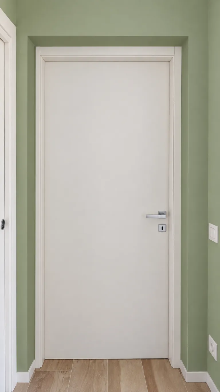 Porta interna con maniglia in metallo