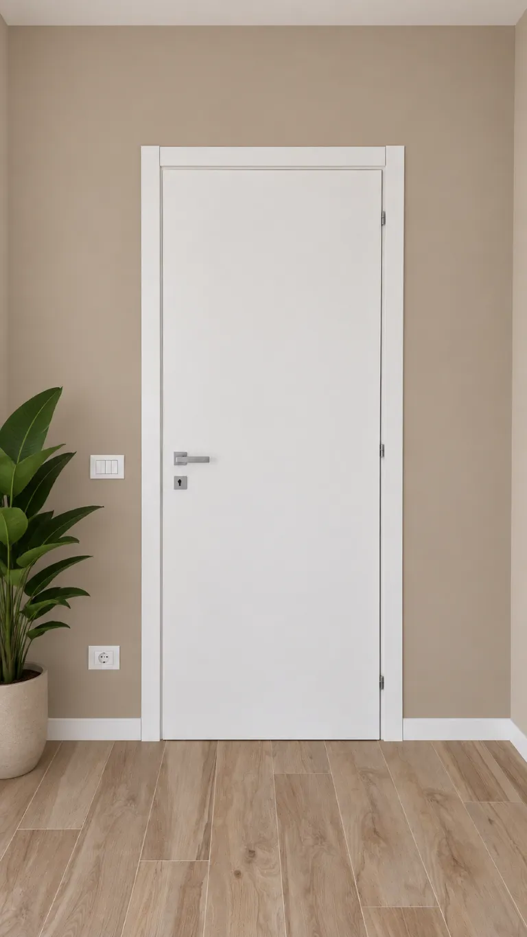 Porta bianca squadrata edf serramenti